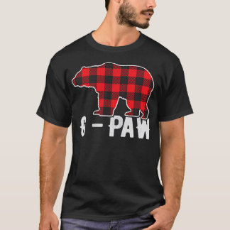 Red Pset G-Paw Buffalo Matching Family Pop Pajama T-shirt