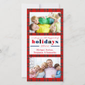 Red Pset gelukkigste Feestdagen - kerstfotokaart Feestdagenkaart (Voorkant)