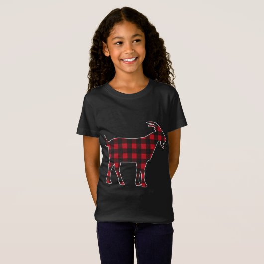 Red Pset Goat Merry Kerstbevalling Family Paj T-shirt (Voorkant volledig)