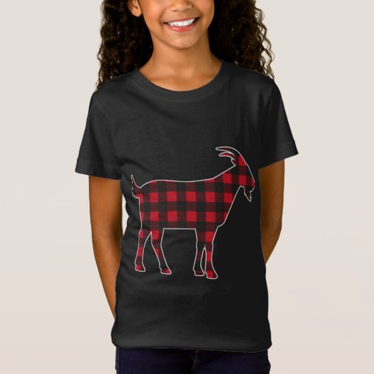 Red Pset Goat Merry Kerstbevalling Family Paj T-shirt (Voorkant)