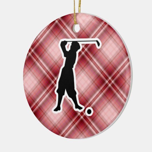 Red Pset Golfer Keramisch Ornament (Links)