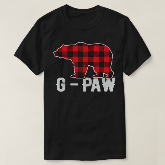 Red Pset GPaw Buffalo Matching Family Pop Pajama T-shirt (Design voorkant)