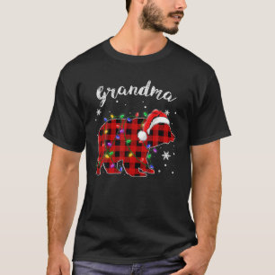 Red Pset Grandma Beer Buffalo Family Pajama Chris T-shirt