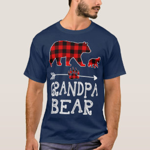 Red Pset Grandpa Beer Eén kubusje dat buffel afste T-shirt