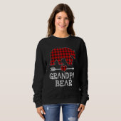 Red Pset Grandpa Beer Matching Pajama Family 2 Trui (Voorkant volledig)