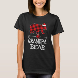 Red Pset Grandpa Beer Matching Pajama Family T-shirt