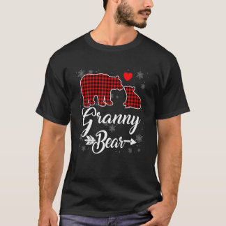 Red Pset Granny Beer Kerstmis Pajama Matching Fa T-shirt