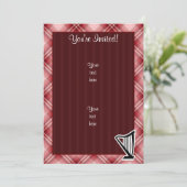 Red Pset Harp Kaart (Staand voorkant)