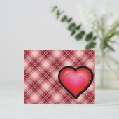 Red Pset Heart Briefkaart (Staand voorkant)