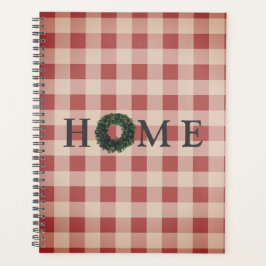 Red Pset HOME Script Gingham Land Planner