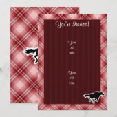 Red Pset Horse Racing Kaart (Voorkant / Achterkant)