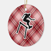 Red Pset Hurdler Keramisch Ornament (Links)