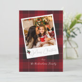 Red Pset Instant Photo Merry kerst (Staand voorkant)