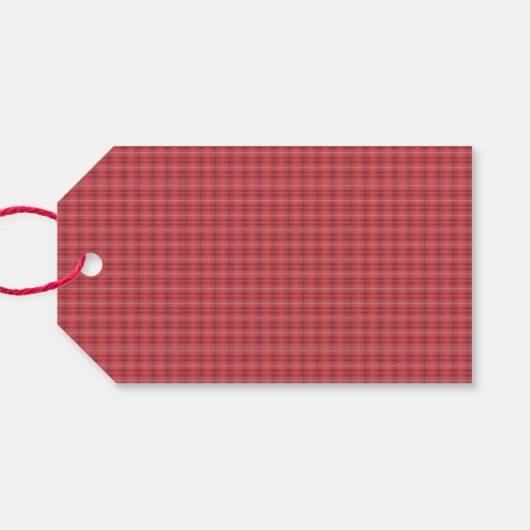 Red Pset kerst Cadeaulabel (Achterkant Horizontaal)