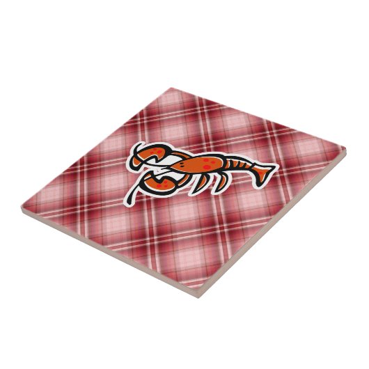 Red Pset Lobster Tegeltje (Zijkant)