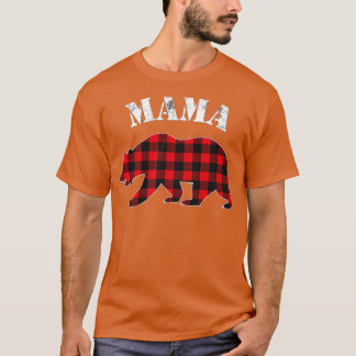 Red Pset mama Beer Buffalo Matching Family Pajama T-shirt