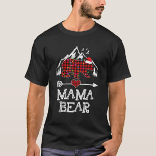Red Pset mama Beer Buffalo Matching Family Pajama T-shirt