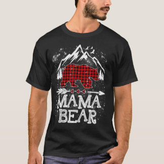 Red Pset Mama Beer Kerstmis Pajama Matching Fami T-shirt