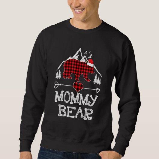 Red Pset mama Beer Matching Pajama Family Trui (Voorkant)