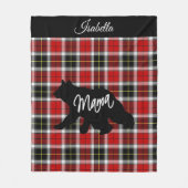 Red Pset Mama - Beer - Personaliseren Fleece Deken (Voorkant)