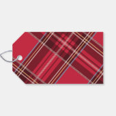 Red Pset Merry kerstvakanay Label Cadeaulabel (Achterkant Horizontaal)