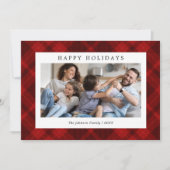 Red Pset met kerstmis Feestdagenkaart (Voorkant)