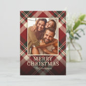 Red Pset met kerstmis Feestdagenkaart (Staand voorkant)