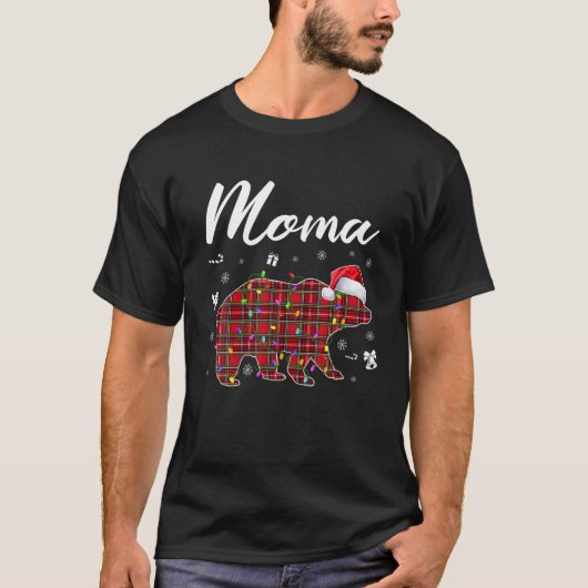 Red Pset Moma Beer Matching Buffalo Pajama T-shirt (Voorkant)