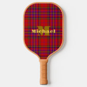 Red Pset Monogrammed Pickleball Paddle (Voorkant)