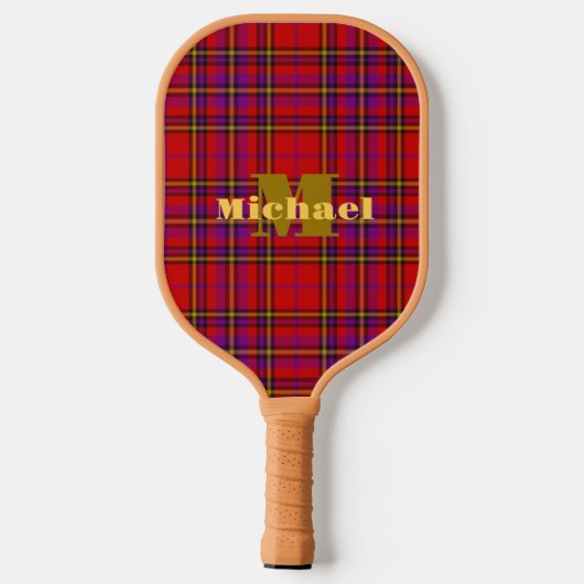 Red Pset Monogrammed Pickleball Paddle (Achterkant)
