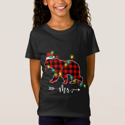 Red Pset MR. Beer Kerstmis met Pajama Famil T-shirt (Voorkant)