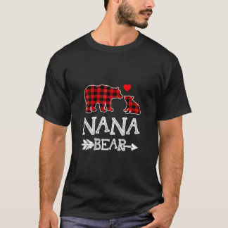 Red Pset Nana Beer Kerstmis Pajama Matching Fami T-shirt