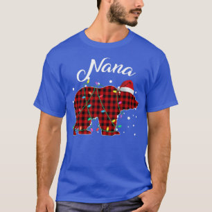 Red Pset Nana Beer Matching Buffalo Pajama T-shirt