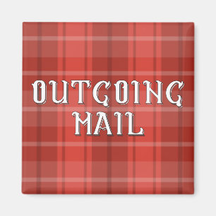 Red Pset Outgoing Mail Magneet