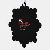 Red Pset Pajama Horse kerstcadeau Ornament Kaart (Links)