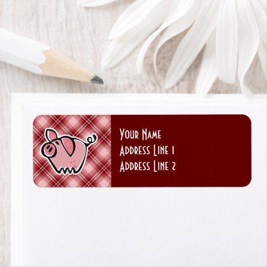 Red Pset Pig Etiket (Insitu)