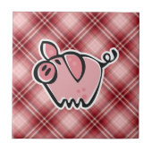 Red Pset Pig Tegeltje (Voorkant)