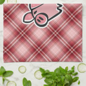 Red Pset Pig Theedoek (Gevouwen)