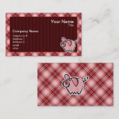 Red Pset Pig Visitekaartje (Voorkant / Achterkant)