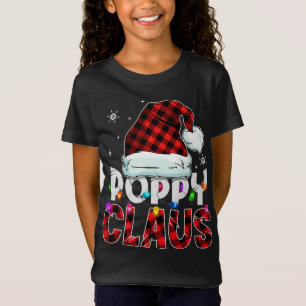 Red Pset Poppy Claus Matching Family Funny Christu T-shirt