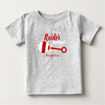 Red Pset Rattle Raider Baby T-Shirt