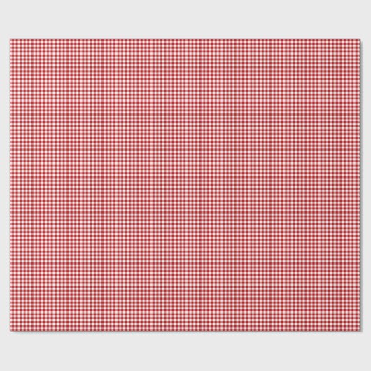 Red Pset, Red Gingham Cadeaupapier (Vlak)
