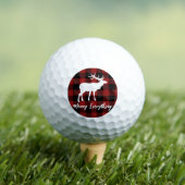 Red Pset Reindeer Merry Alles Holiday Golfballen (Insitu Shirt)