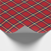 Red Pset, Royal Stewart Tartan Cadeaupapier (Hoek)