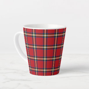 Red Pset, Royal Stewart Tartan Latte Mok