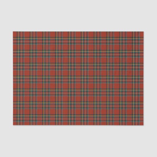 Red Pset Royal Stewart Tartan Tissuepapier (Voorkant)