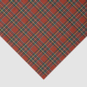 Red Pset Royal Stewart Tartan Tissuepapier (Detail)