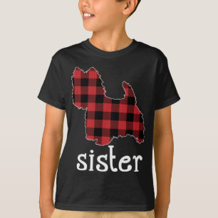 Red Pset Sister Westie kerstpap Matching Fam T-shirt