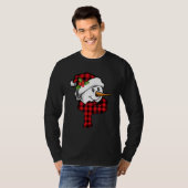 Red Pset Snowman Face Xmas T-shirt (Voorkant volledig)