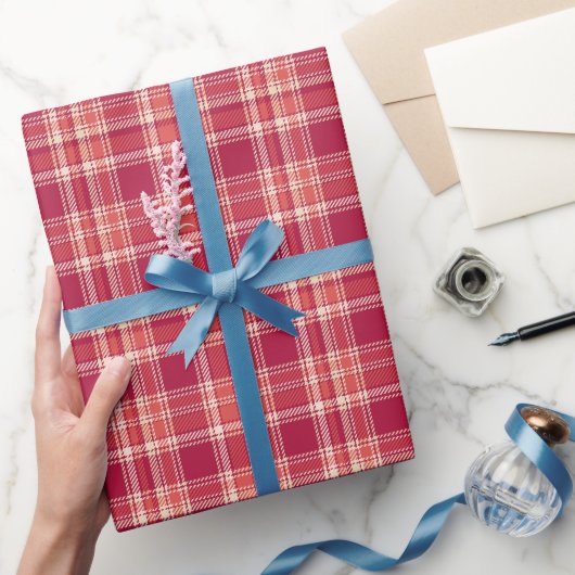 Red Pset Tartan Cadeaupapier (Geschenken)